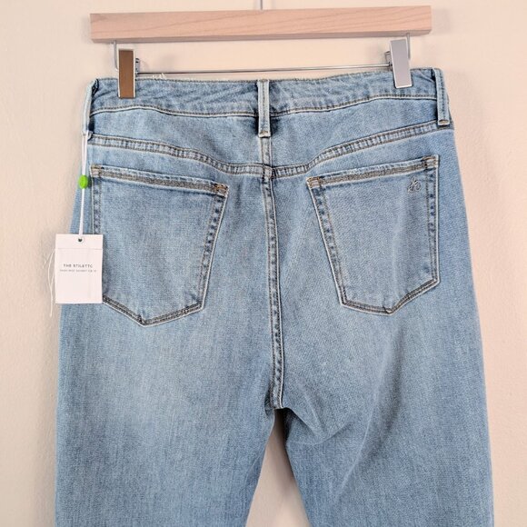 NWT Sam Edelman The Stiletto High Rise Skinny Crop Jeans Bow Detail Flirty Sz 30 - Picture 5 of 10